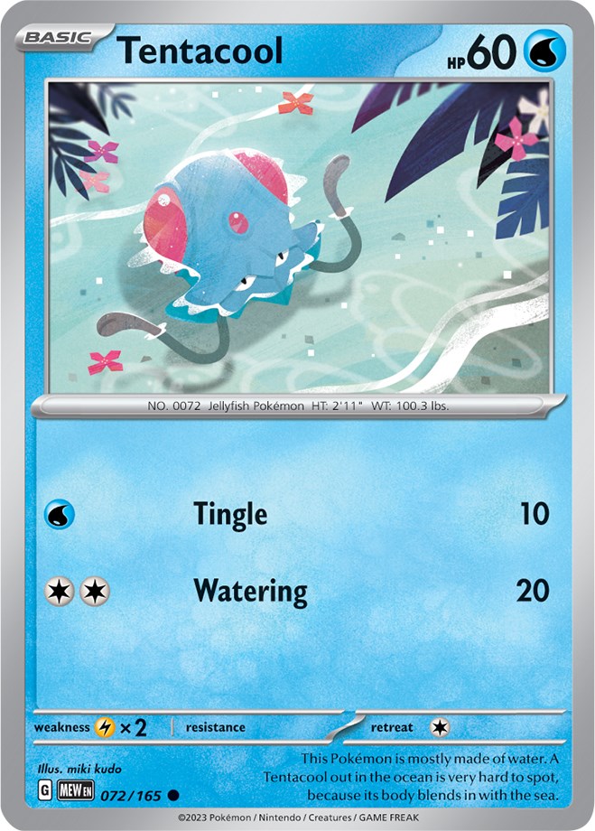 Tentacool (072/165) [Scarlet & Violet: 151] | Exor Games Dartmouth