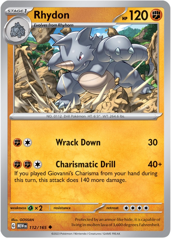 Rhydon (112/165) [Scarlet & Violet: 151] | Exor Games Dartmouth