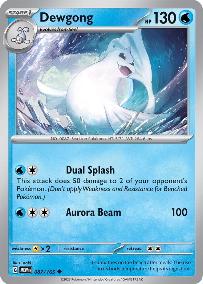 Dewgong (087/165) [Scarlet & Violet: 151] | Exor Games Dartmouth