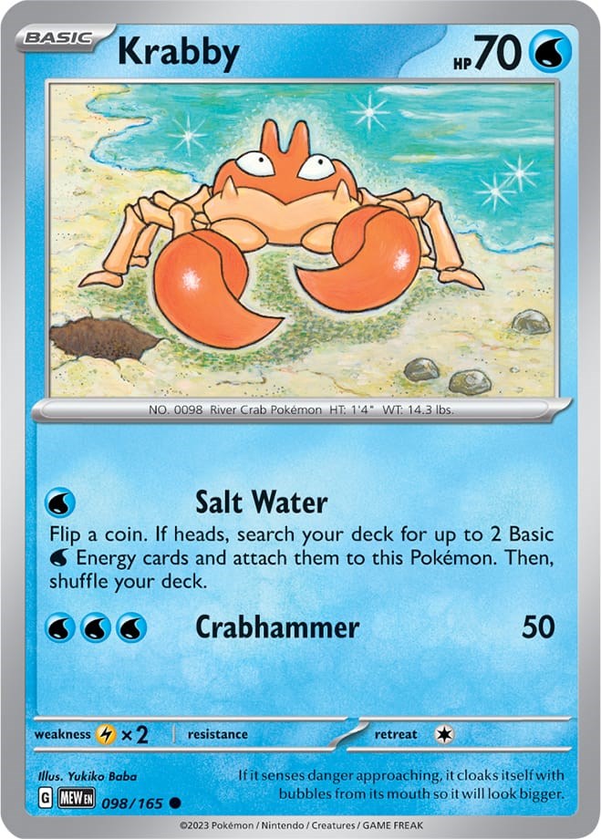 Krabby (098/165) [Scarlet & Violet: 151] | Exor Games Dartmouth