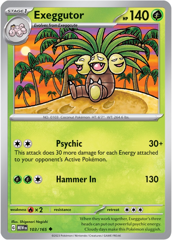 Exeggutor (103/165) [Scarlet & Violet: 151] | Exor Games Dartmouth