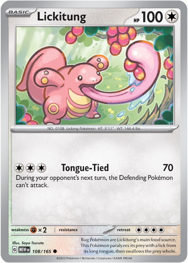 Lickitung (108/165) [Scarlet & Violet: 151] | Exor Games Dartmouth