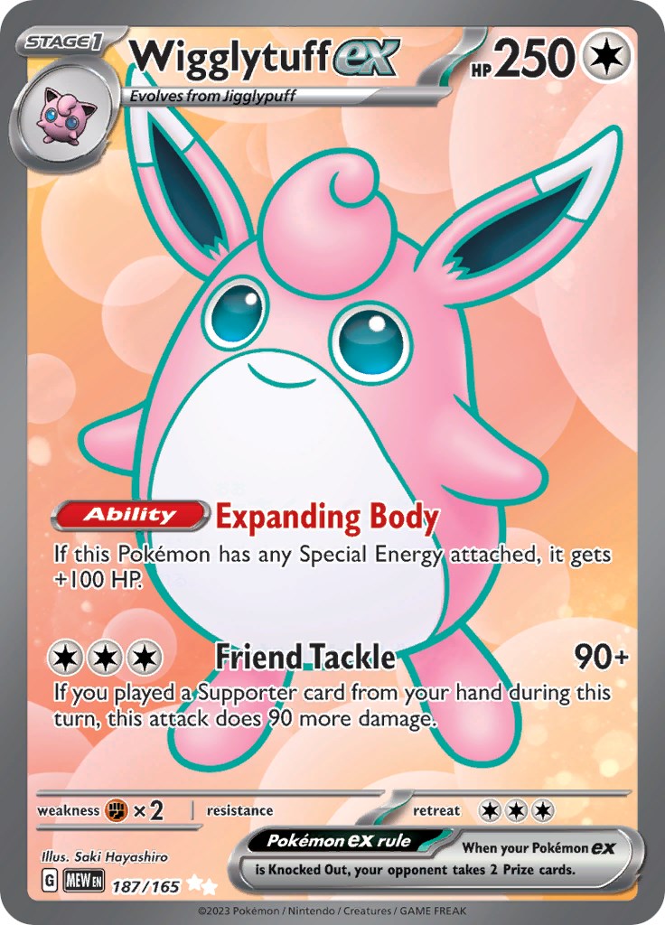 Wigglytuff ex (187/165) [Scarlet & Violet: 151] | Exor Games Dartmouth