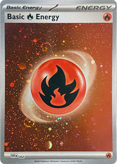 Basic Fire Energy (002) (Cosmos Holo) [Scarlet & Violet: Base Set] | Exor Games Dartmouth