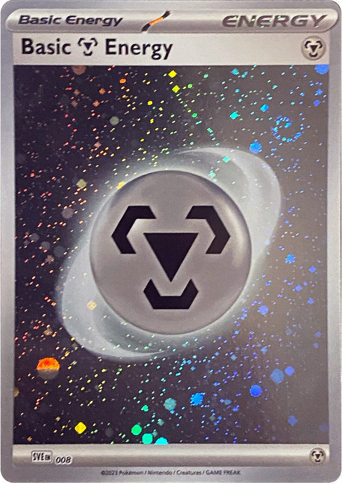 Basic Metal Energy (008) (Cosmos Holo) [Scarlet & Violet: Base Set] | Exor Games Dartmouth