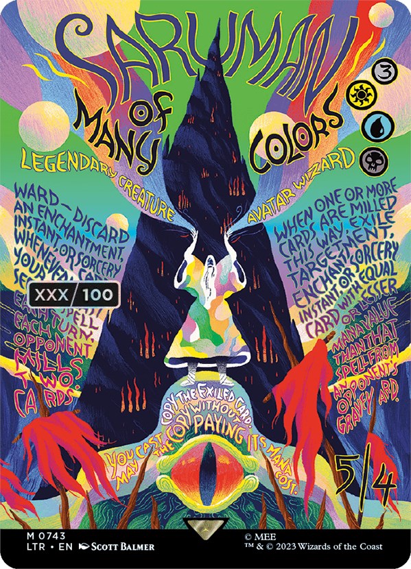 Saruman of Many Colors (Borderless Poster) (Serialized) [The Lord of the Rings: Tales of Middle-Earth] | Exor Games Dartmouth