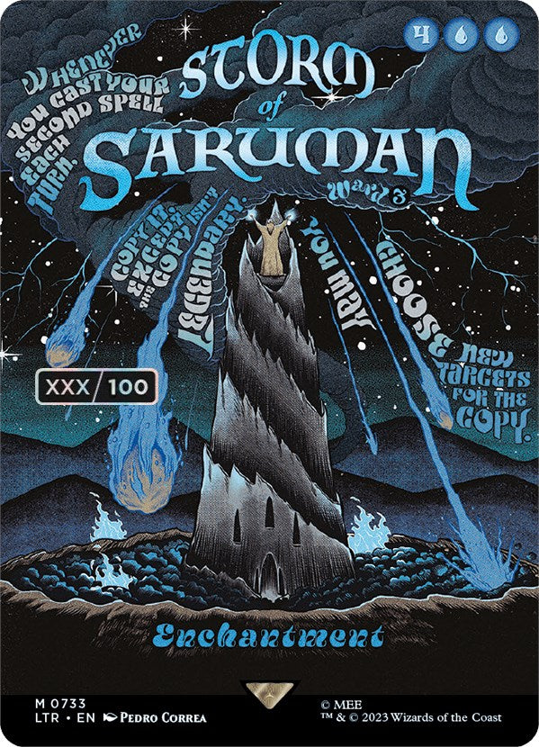Storm of Saruman (Borderless Poster) (Serialized) [The Lord of the Rings: Tales of Middle-Earth] | Exor Games Dartmouth