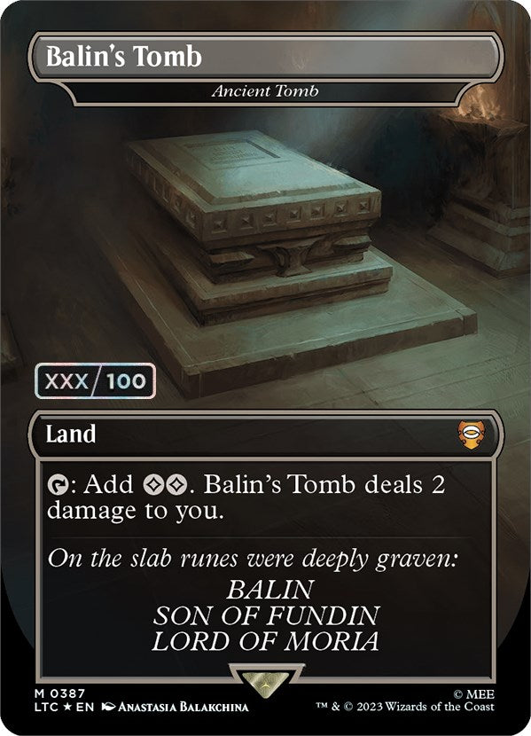 Balin's Tomb - Ancient Tomb (Serialized) [The Lord of the Rings: Tales of Middle-Earth Commander] | Exor Games Dartmouth