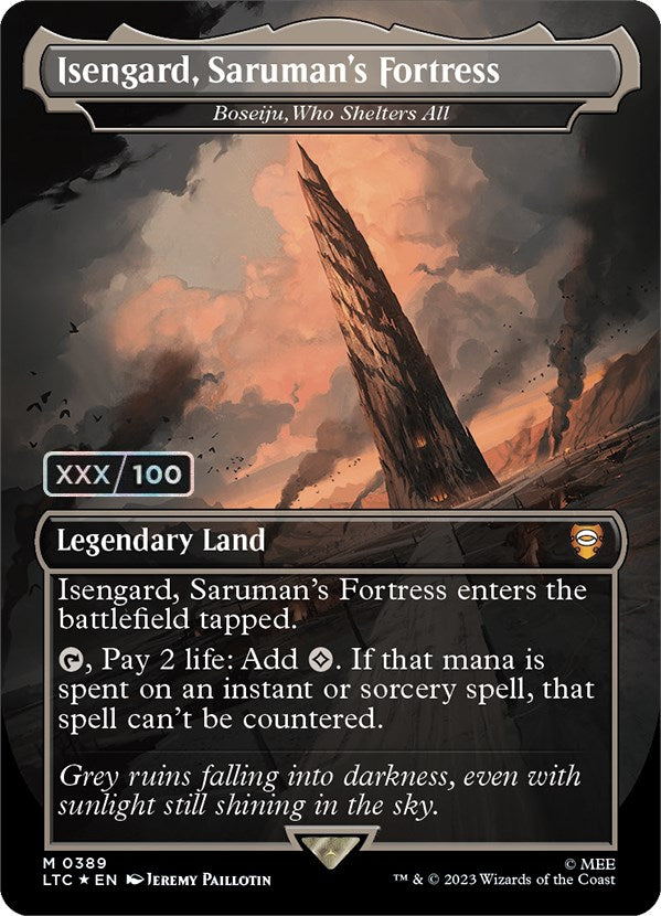 Isengard, Saruman's Fortress - Boseiju, Who Shelters All (Serialized) [The Lord of the Rings: Tales of Middle-Earth Commander] | Exor Games Dartmouth
