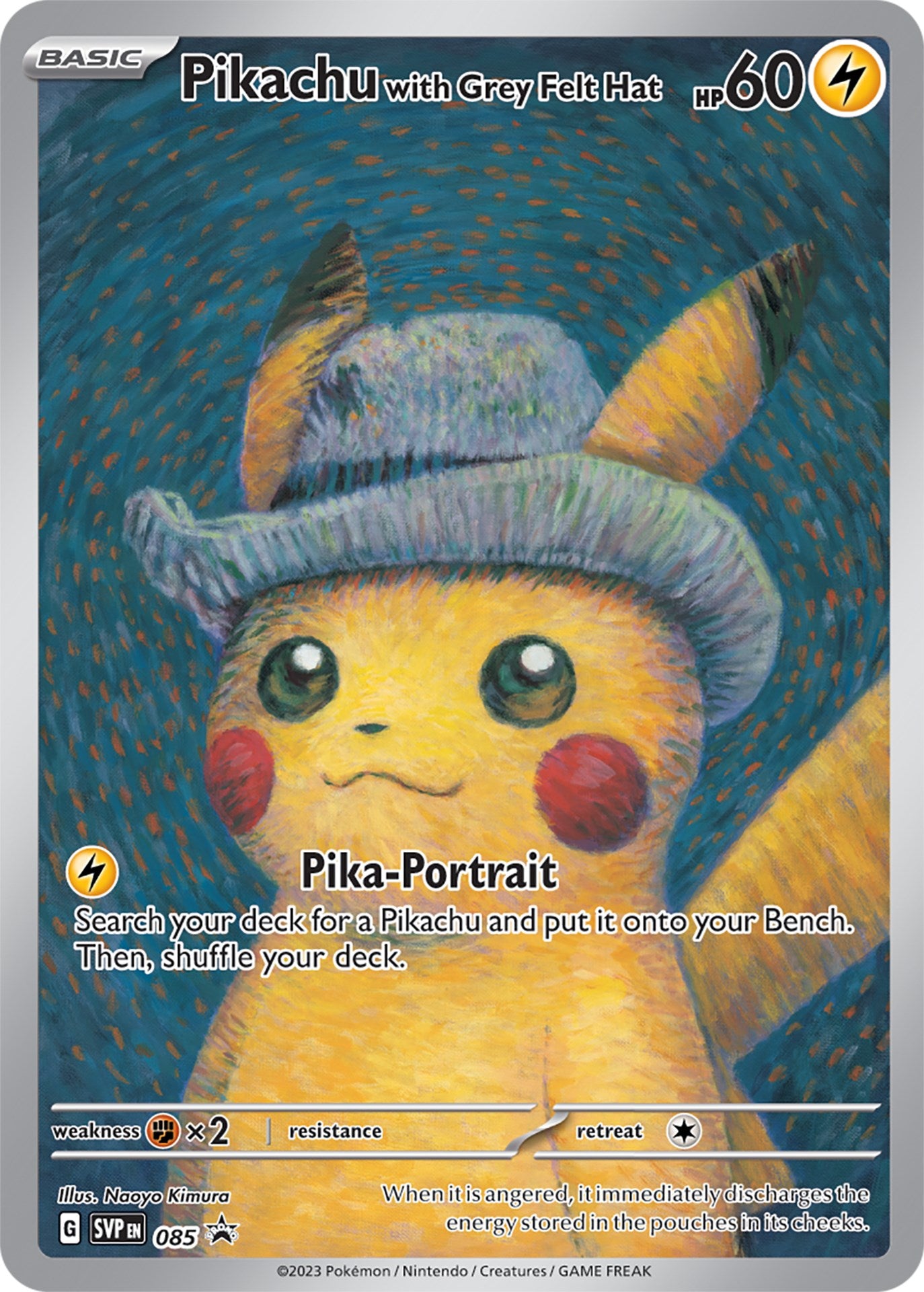 Pikachu with Grey Felt Hat (085) [Scarlet & Violet: Black Star Promos] | Exor Games Dartmouth