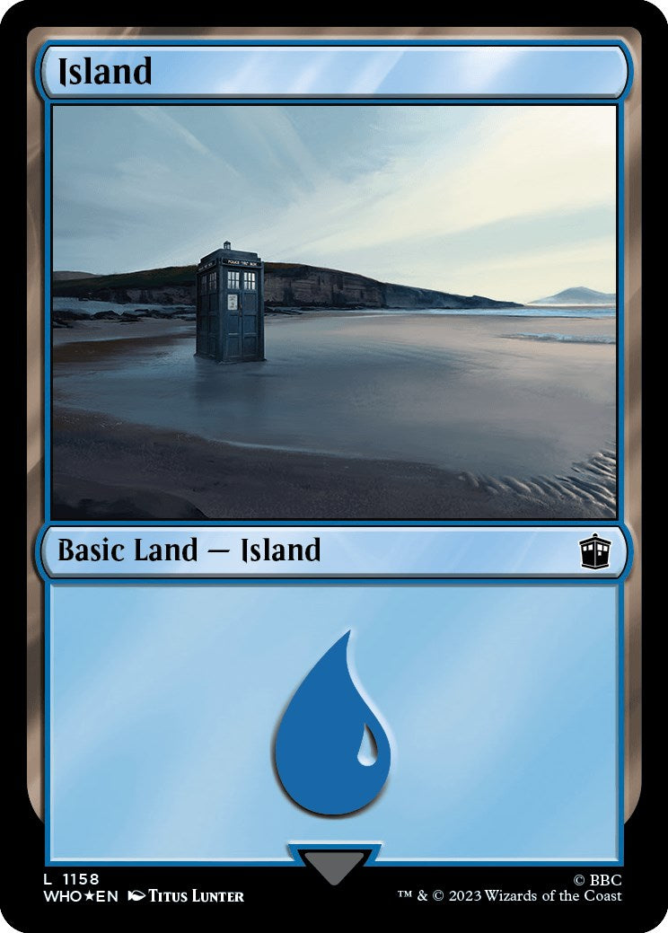 Island (1158) (Surge Foil) [Doctor Who] | Exor Games Dartmouth