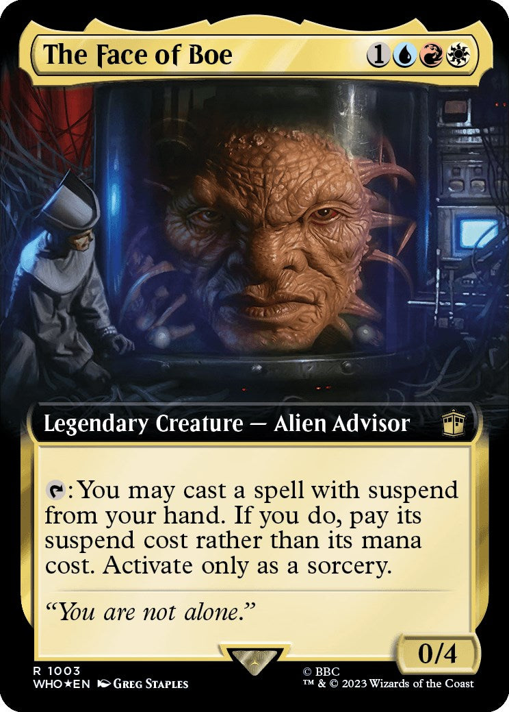 The Face of Boe (Extended Art) (Surge Foil) [Doctor Who] | Exor Games Dartmouth