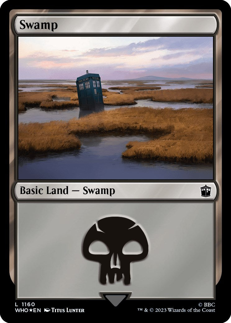 Swamp (1160) (Surge Foil) [Doctor Who] | Exor Games Dartmouth