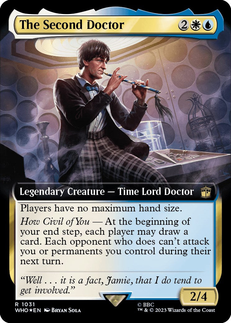 The Second Doctor (Extended Art) (Surge Foil) [Doctor Who] | Exor Games Dartmouth