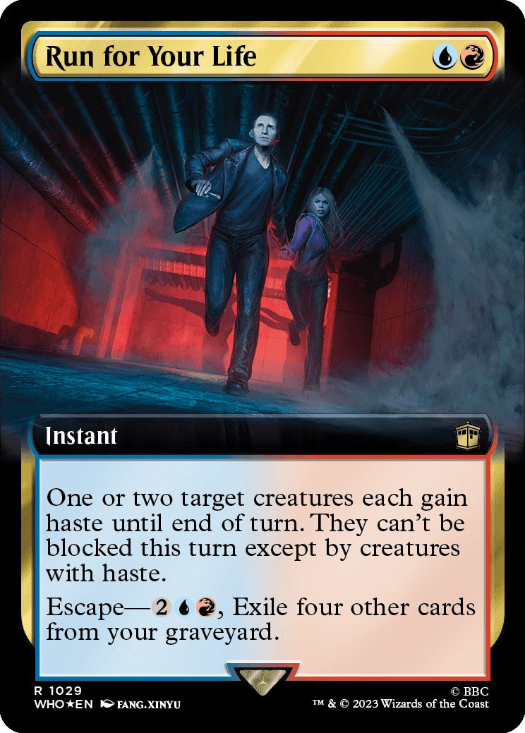 Run for Your Life (Extended Art) (Surge Foil) [Doctor Who] | Exor Games Dartmouth