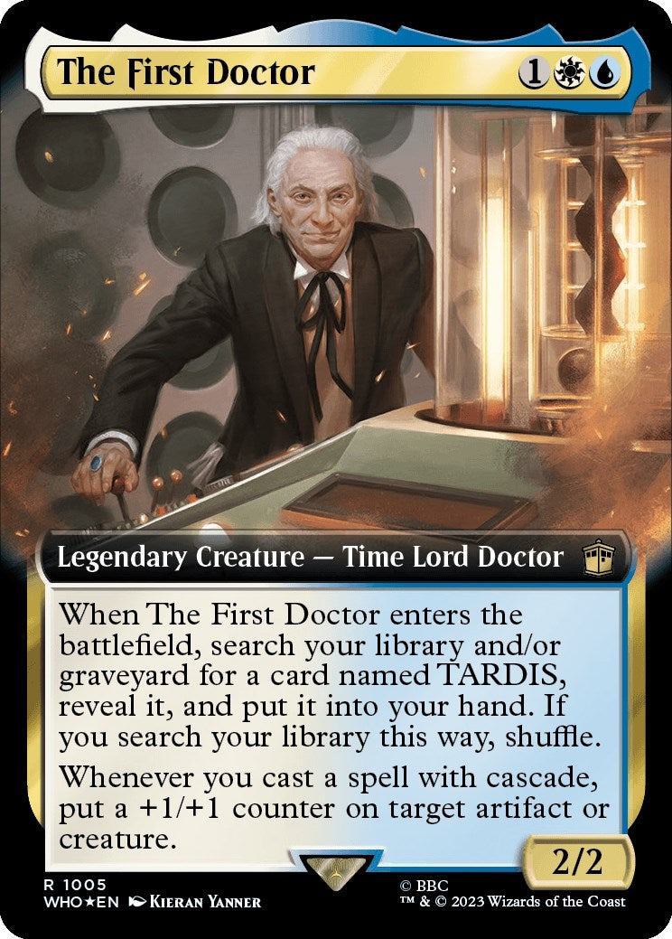 The First Doctor (Extended Art) (Surge Foil) [Doctor Who] | Exor Games Dartmouth