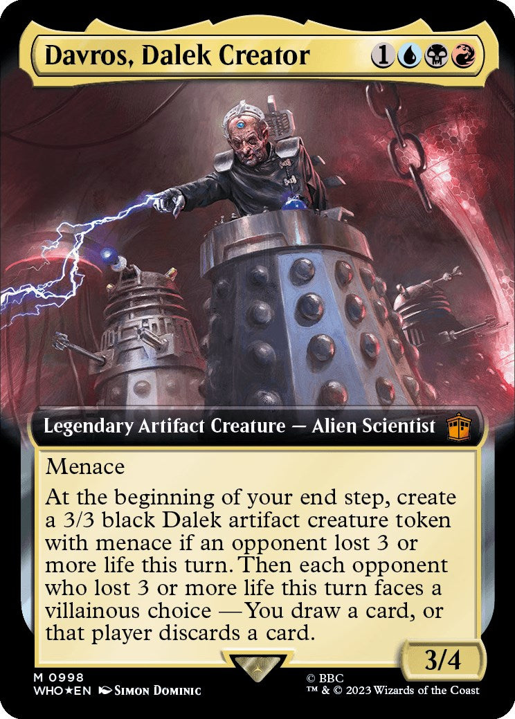 Davros, Dalek Creator (Extended Art) (Surge Foil) [Doctor Who] | Exor Games Dartmouth