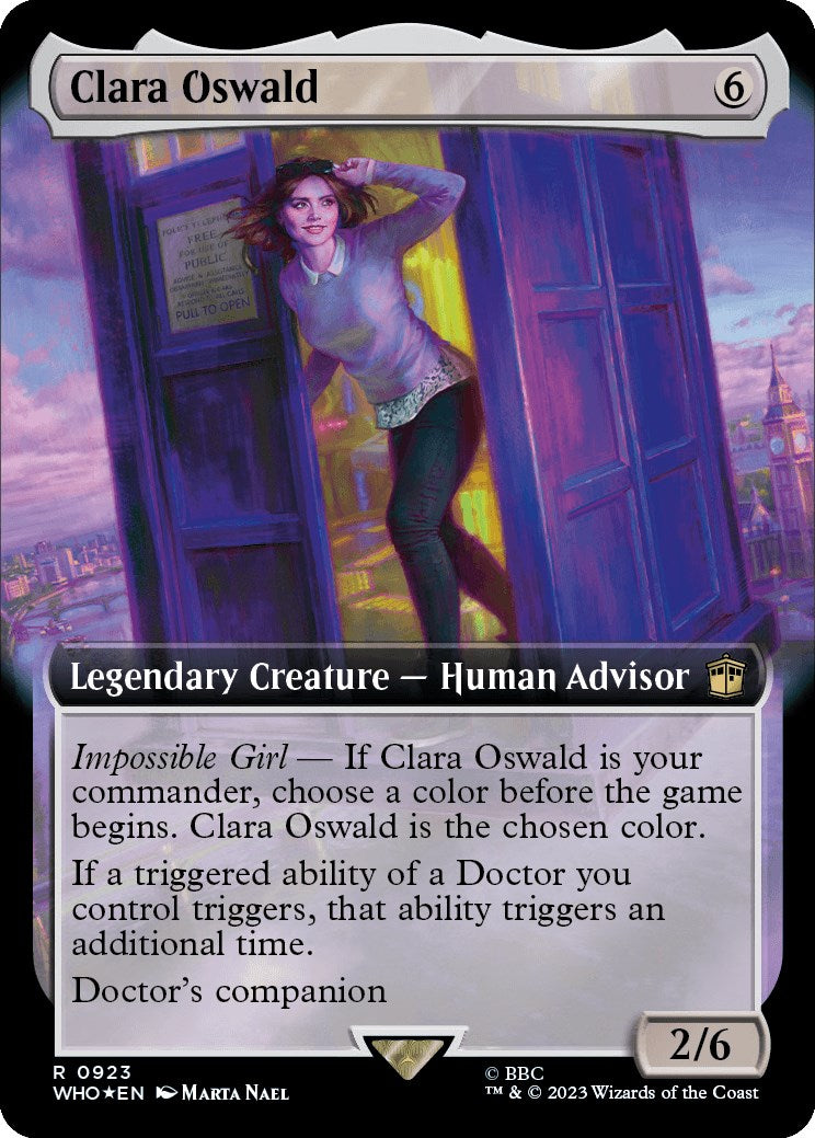 Clara Oswald (Extended Art) (Surge Foil) [Doctor Who] | Exor Games Dartmouth