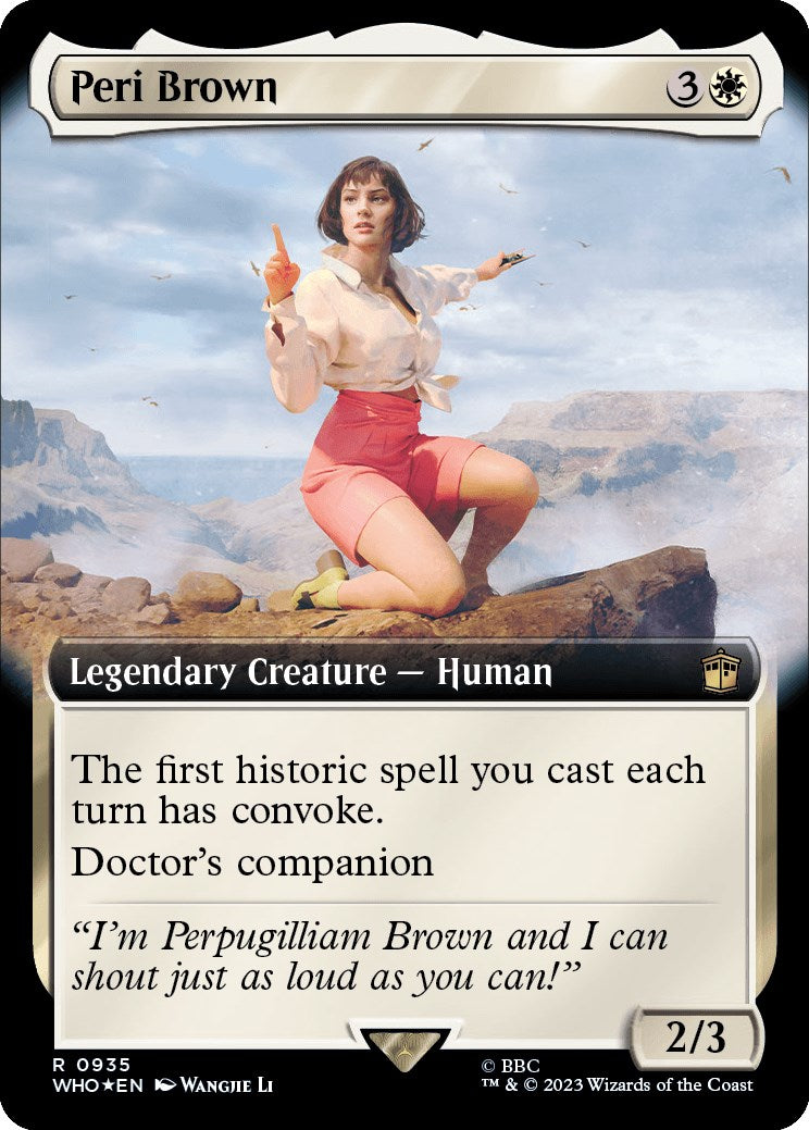 Peri Brown (Extended Art) (Surge Foil) [Doctor Who] | Exor Games Dartmouth