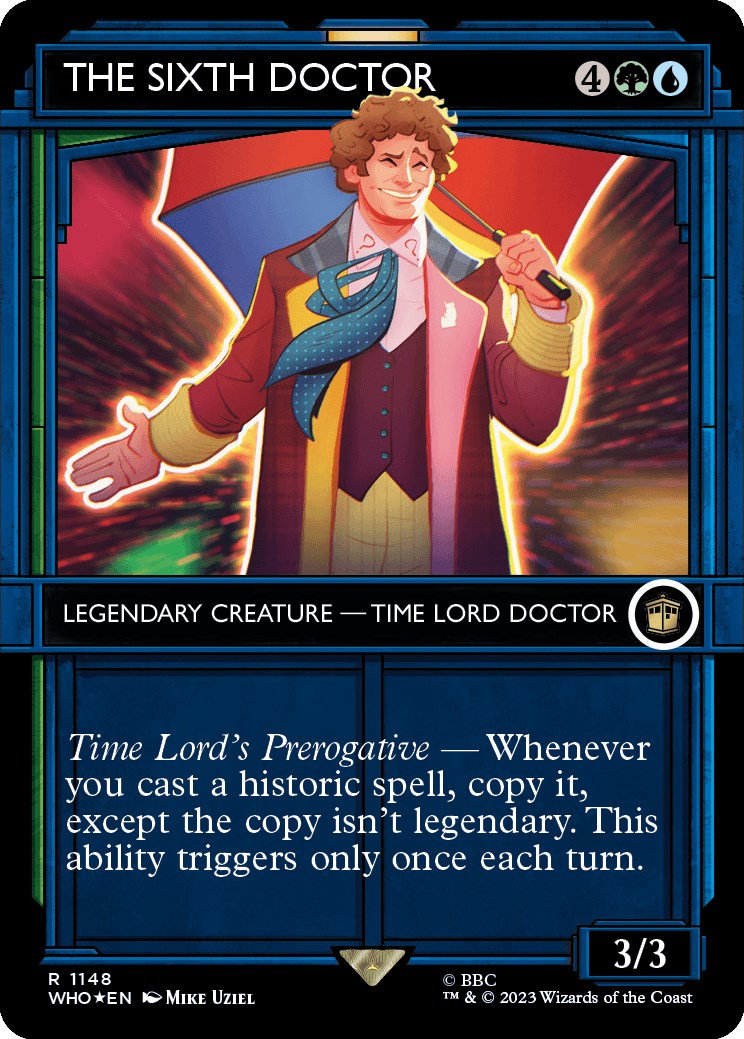 The Sixth Doctor (Showcase) (Surge Foil) [Doctor Who] | Exor Games Dartmouth