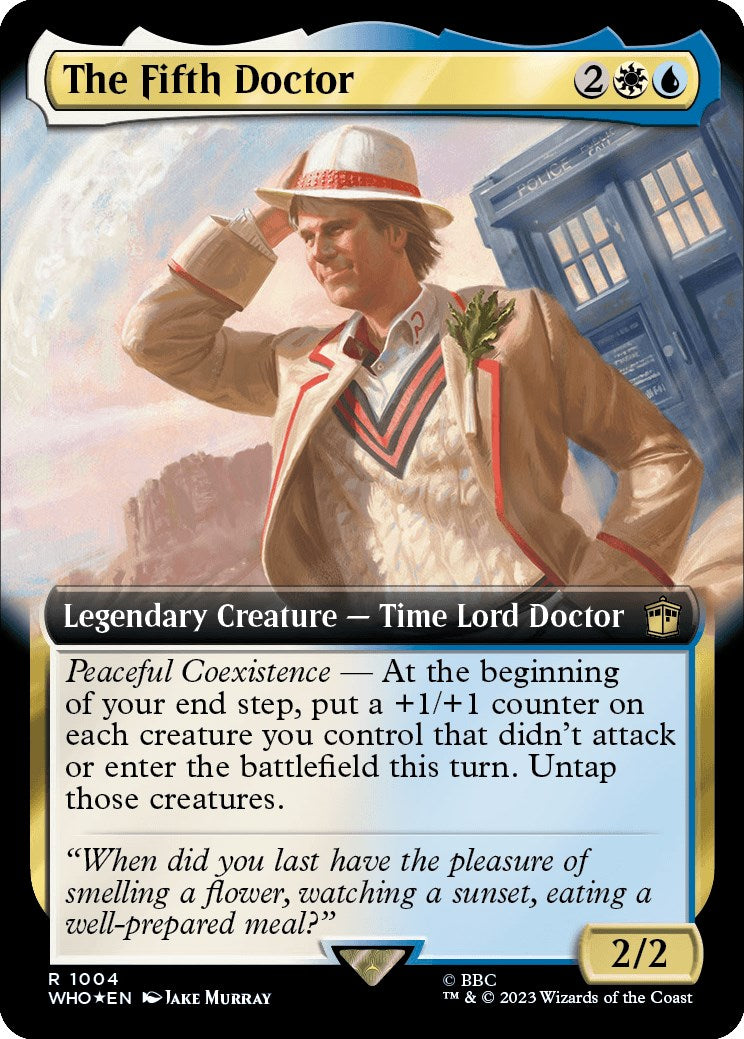 The Fifth Doctor (Extended Art) (Surge Foil) [Doctor Who] | Exor Games Dartmouth