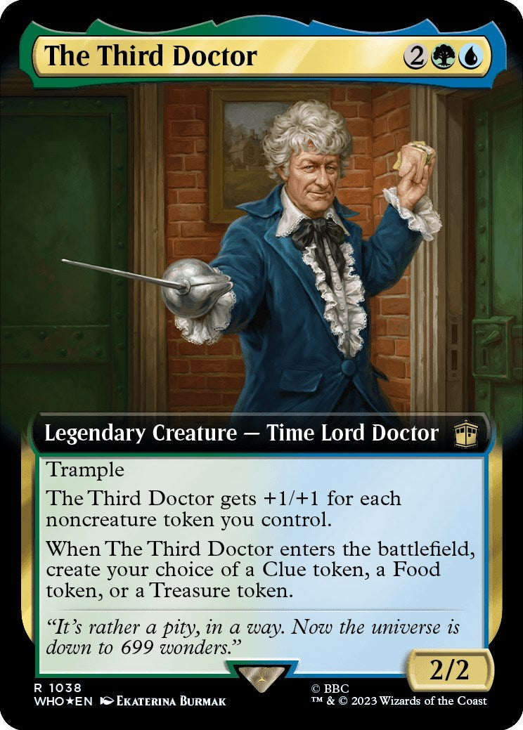 The Third Doctor (Extended Art) (Surge Foil) [Doctor Who] | Exor Games Dartmouth