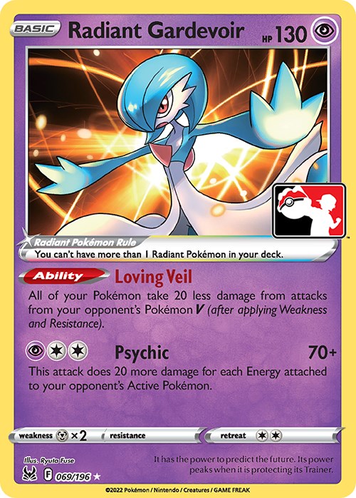 Radiant Gardevoir (069/196) [Prize Pack Series Three] | Exor Games Dartmouth