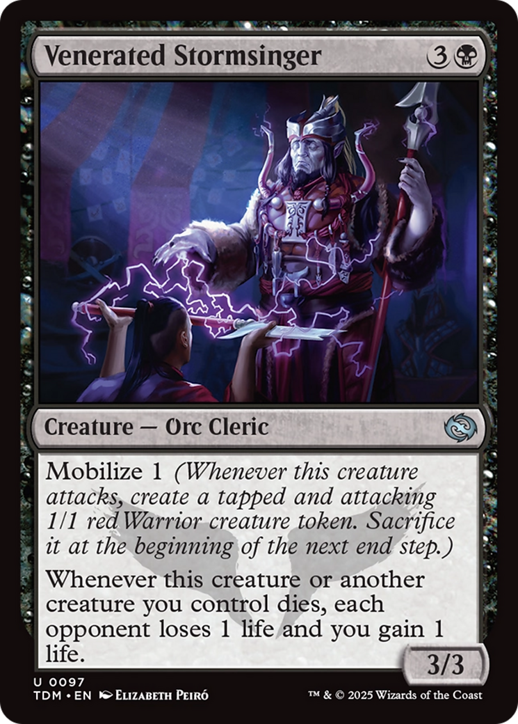 Venerated Stormsinger [Tarkir: Dragonstorm] | Exor Games Dartmouth