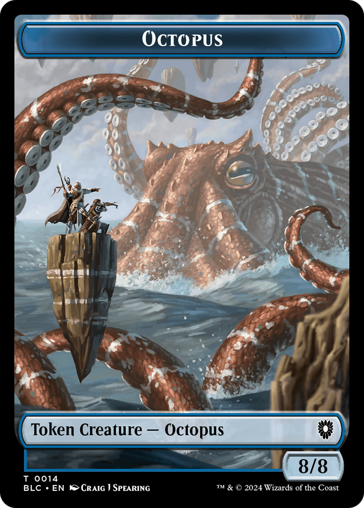 Octopus // Rabbit Double-Sided Token [Bloomburrow Commander Tokens] | Exor Games Dartmouth