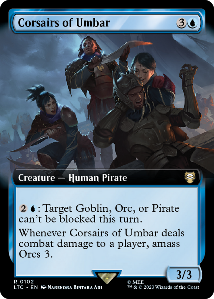 Corsairs of Umbar (Extended Art) [The Lord of the Rings: Tales of Middle-Earth Commander] | Exor Games Dartmouth