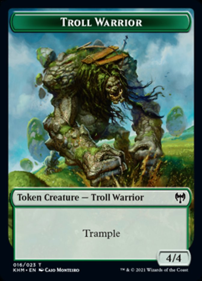 Troll Warrior Token [Kaldheim Tokens] | Exor Games Dartmouth