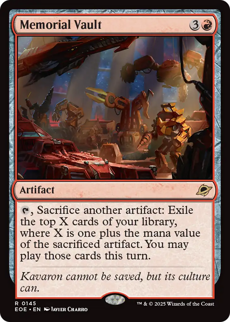 Memorial Vault [Edge of Eternities] | Exor Games Dartmouth