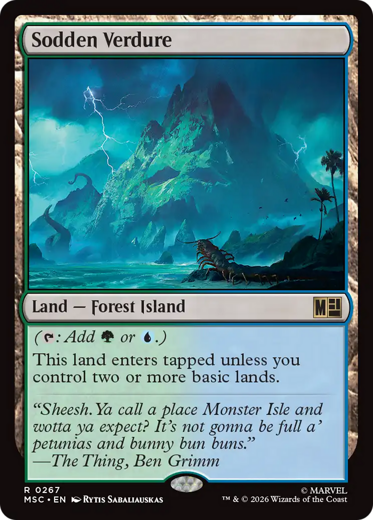 Sodden Verdure (Surge Foil) [Marvel Super Heroes Commander] | Exor Games Dartmouth