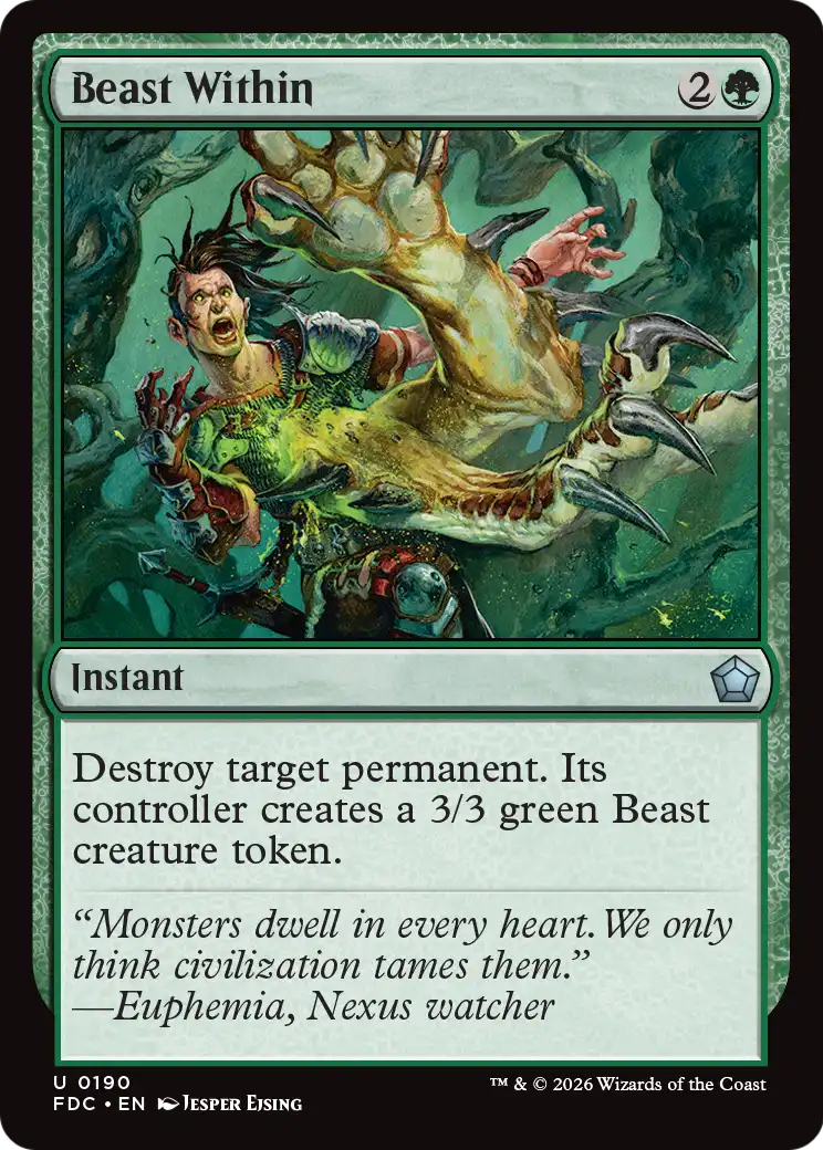 Beast Within [Foundations Commander] | Exor Games Dartmouth