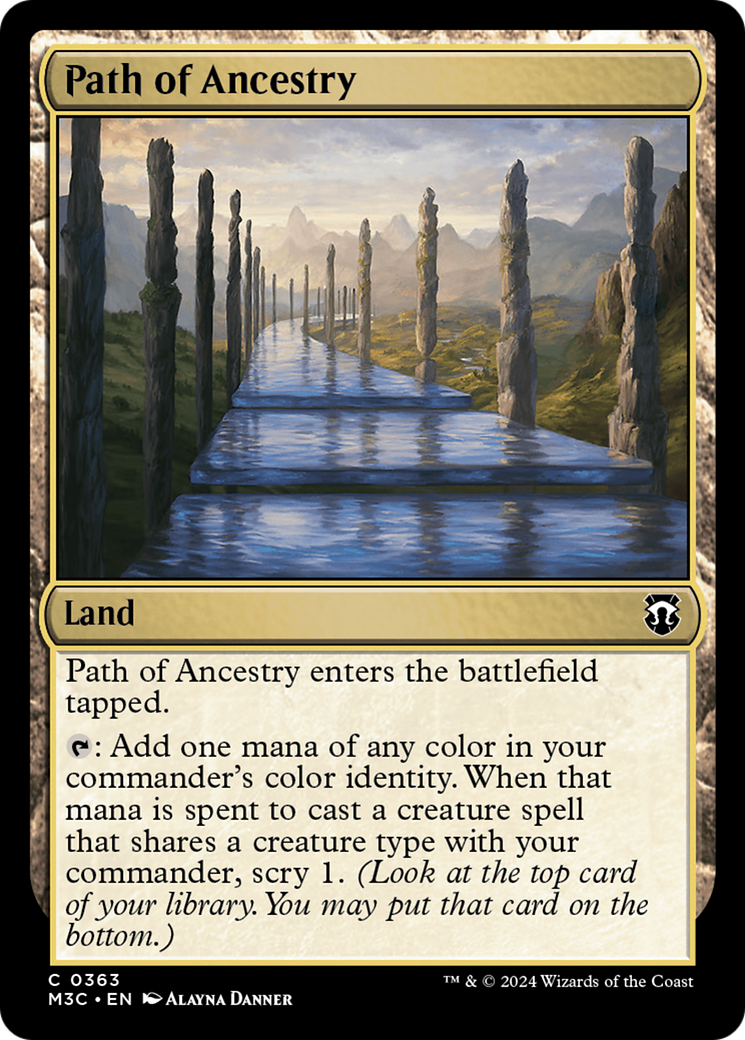 Path of Ancestry (Ripple Foil) [Modern Horizons 3 Commander] | Exor Games Dartmouth