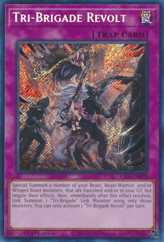 Tri-Brigade Revolt [RA01-EN079] Secret Rare | Exor Games Dartmouth