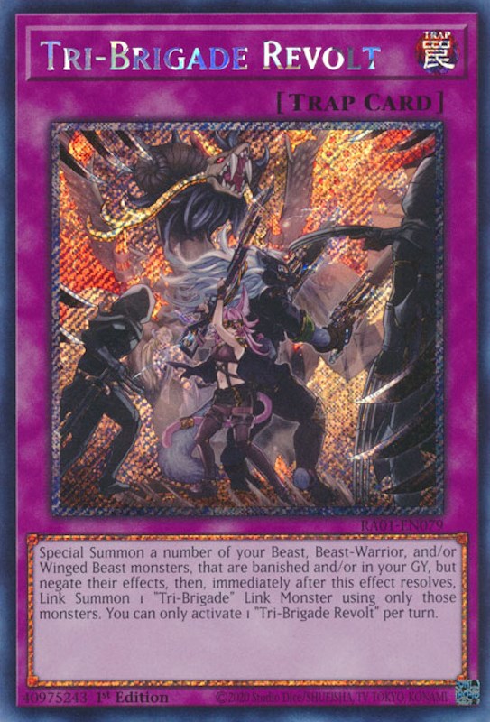 Tri-Brigade Revolt [RA01-EN079] Platinum Secret Rare | Exor Games Dartmouth