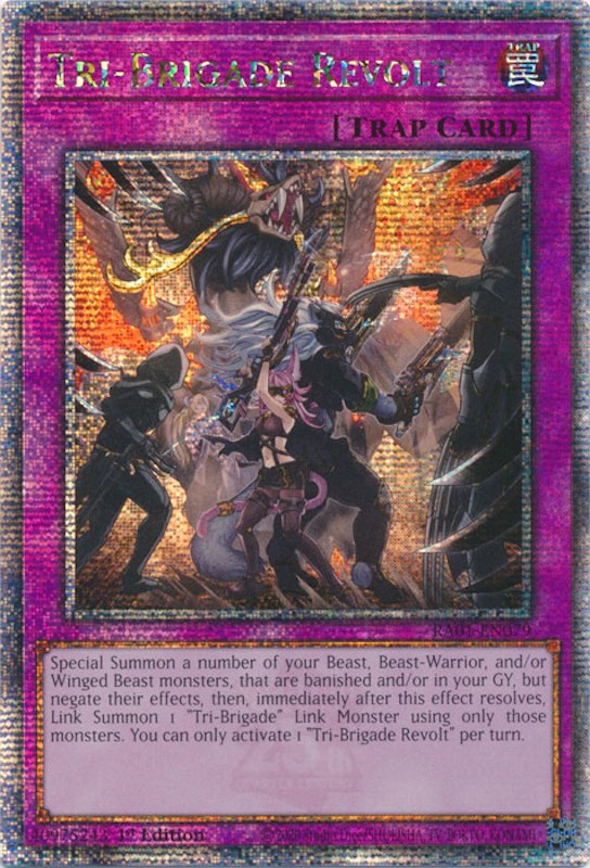 Tri-Brigade Revolt [RA01-EN079] Quarter Century Secret Rare | Exor Games Dartmouth