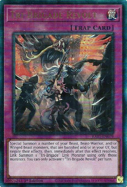 Tri-Brigade Revolt [RA01-EN079] Prismatic Ultimate Rare | Exor Games Dartmouth