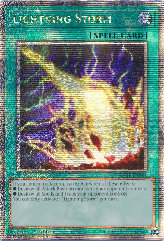 Lightning Storm [RA01-EN061] Quarter Century Secret Rare | Exor Games Dartmouth