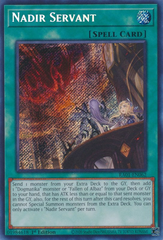 Nadir Servant [RA01-EN062] Secret Rare | Exor Games Dartmouth