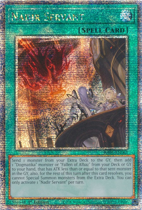 Nadir Servant [RA01-EN062] Quarter Century Secret Rare | Exor Games Dartmouth