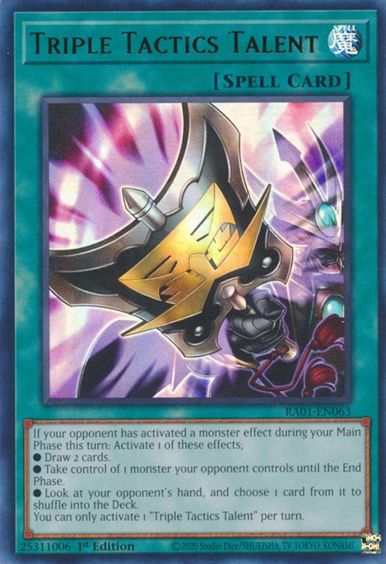 Triple Tactics Talent [RA01-EN063] Ultra Rare | Exor Games Dartmouth