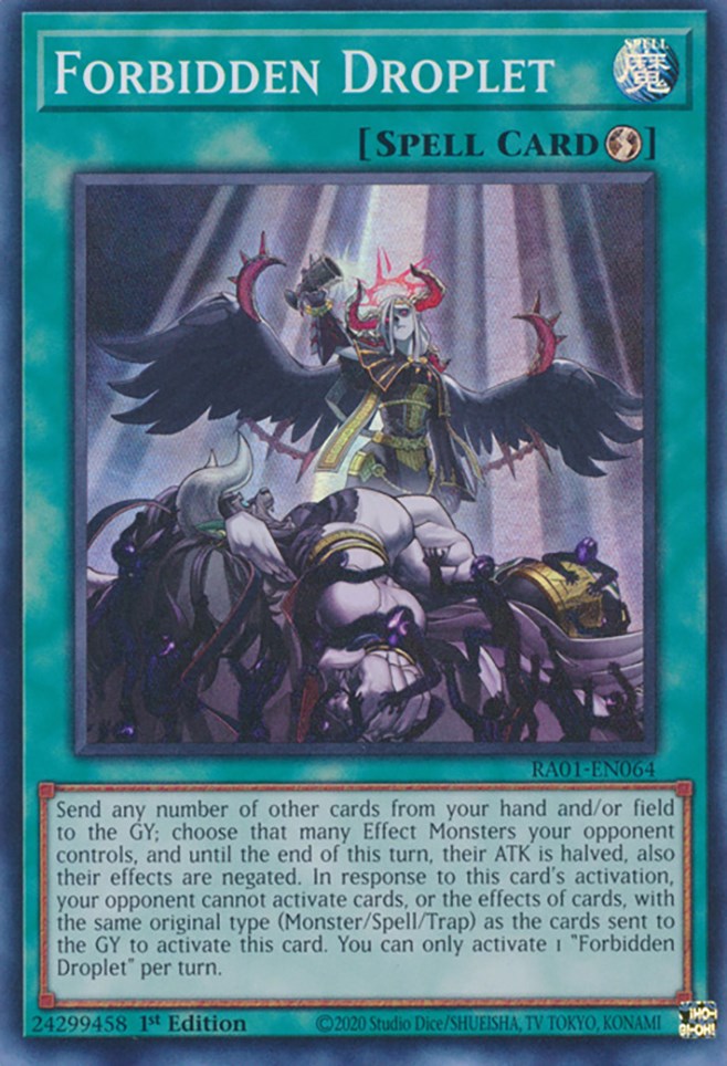 Forbidden Droplet [RA01-EN064] Super Rare | Exor Games Dartmouth