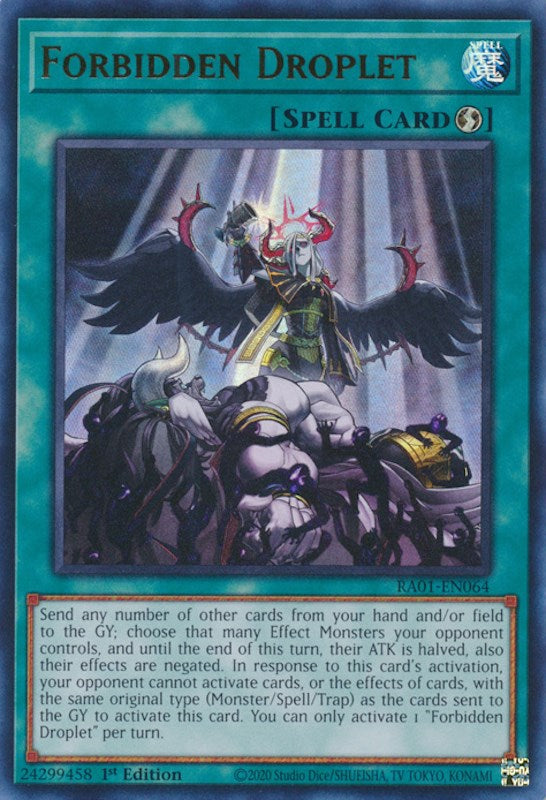 Forbidden Droplet [RA01-EN064] Ultra Rare | Exor Games Dartmouth