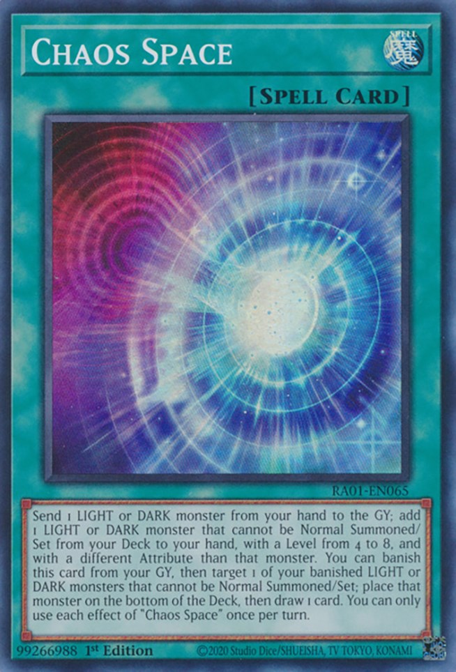 Chaos Space [RA01-EN065] Super Rare | Exor Games Dartmouth