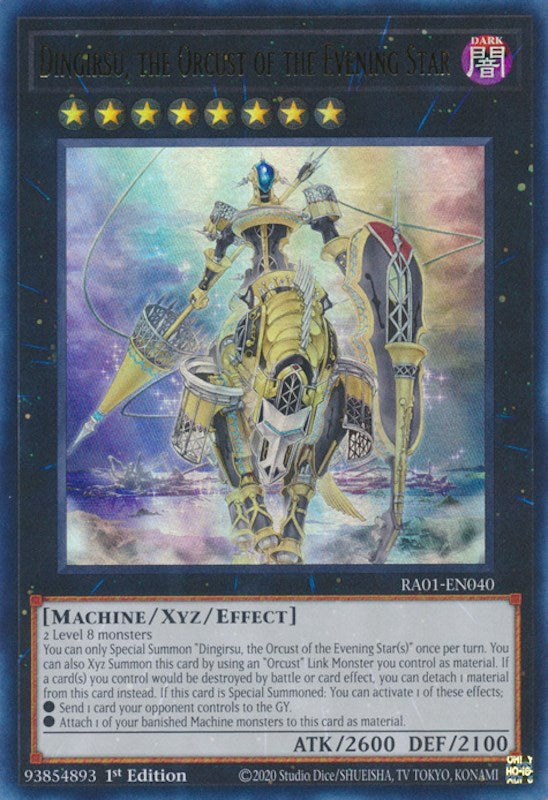 Dingirsu, the Orcust of the Evening Star [RA01-EN040] Ultra Rare | Exor Games Dartmouth