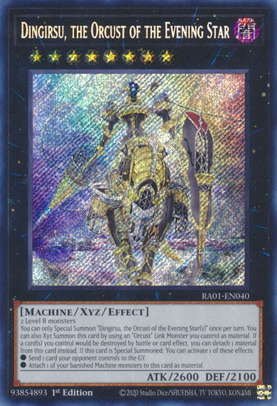 Dingirsu, the Orcust of the Evening Star [RA01-EN040] Secret Rare | Exor Games Dartmouth