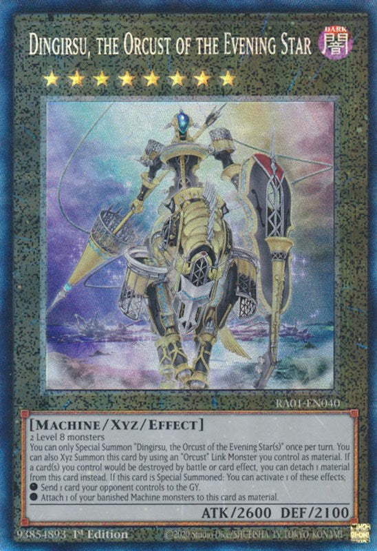 Dingirsu, the Orcust of the Evening Star [RA01-EN040] Prismatic Collector's Rare | Exor Games Dartmouth