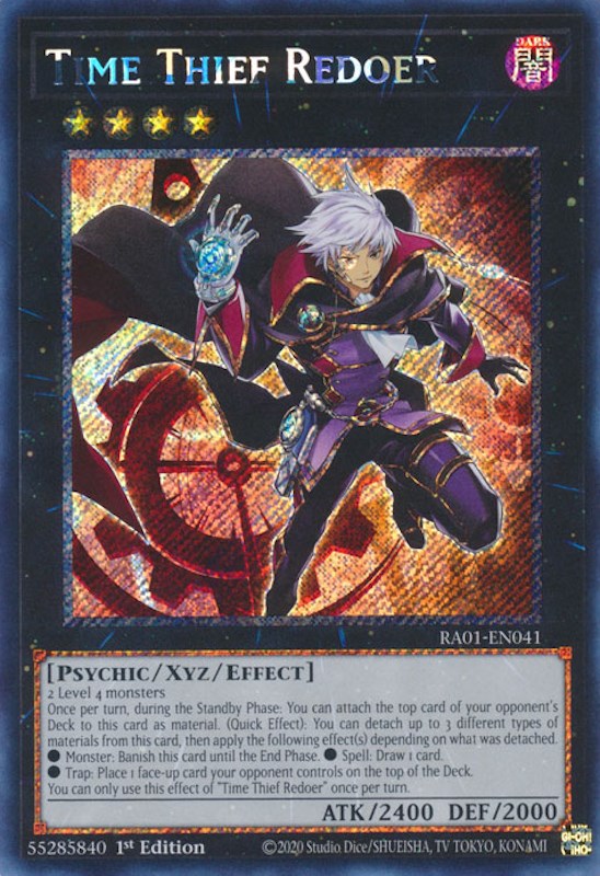 Time Thief Redoer [RA01-EN041] Platinum Secret Rare | Exor Games Dartmouth